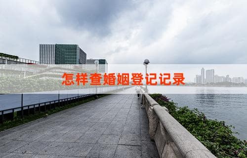 怎样查婚姻登记记录 步骤详解