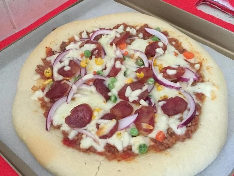 新手也能在家做好吃的披萨🍕