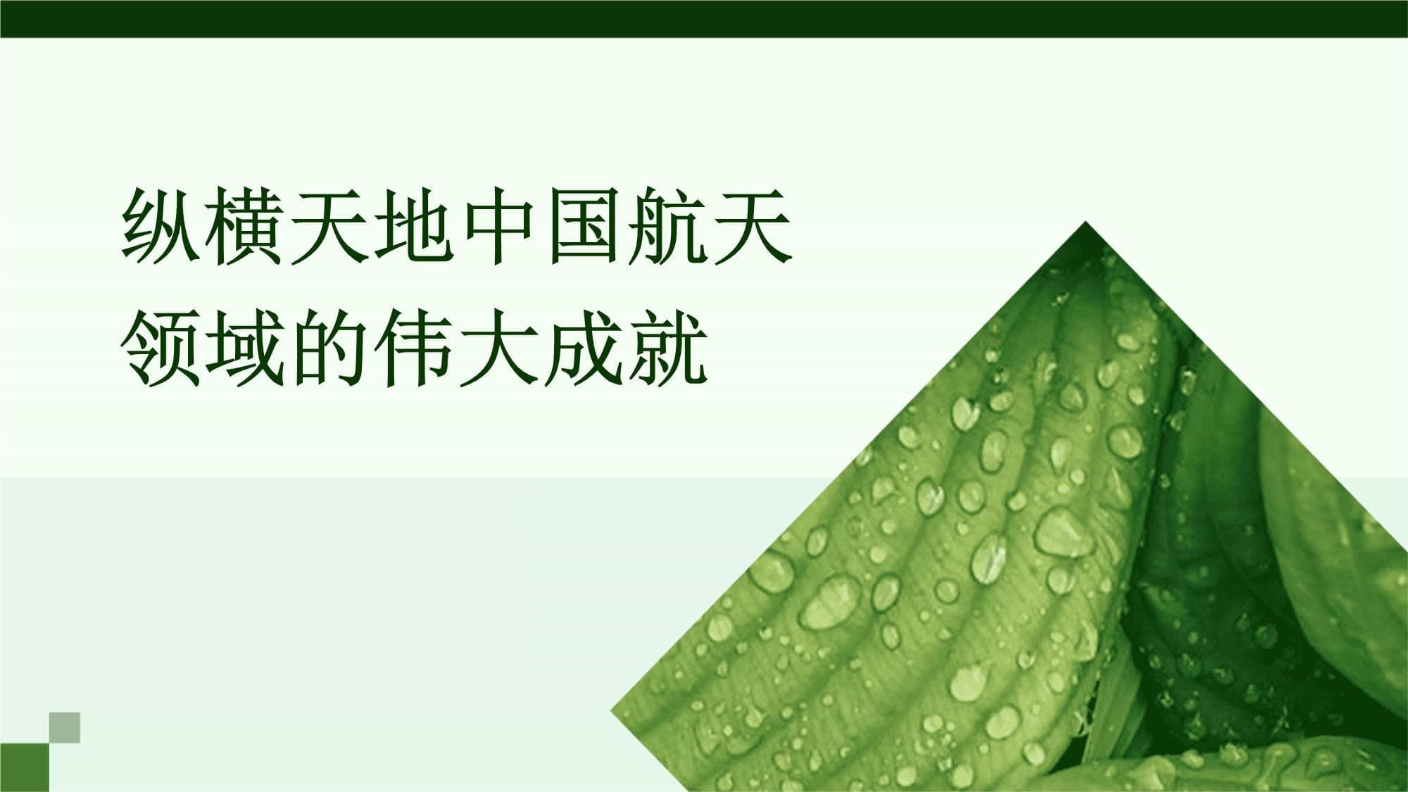 纵横天地中国航天领域的伟大成就