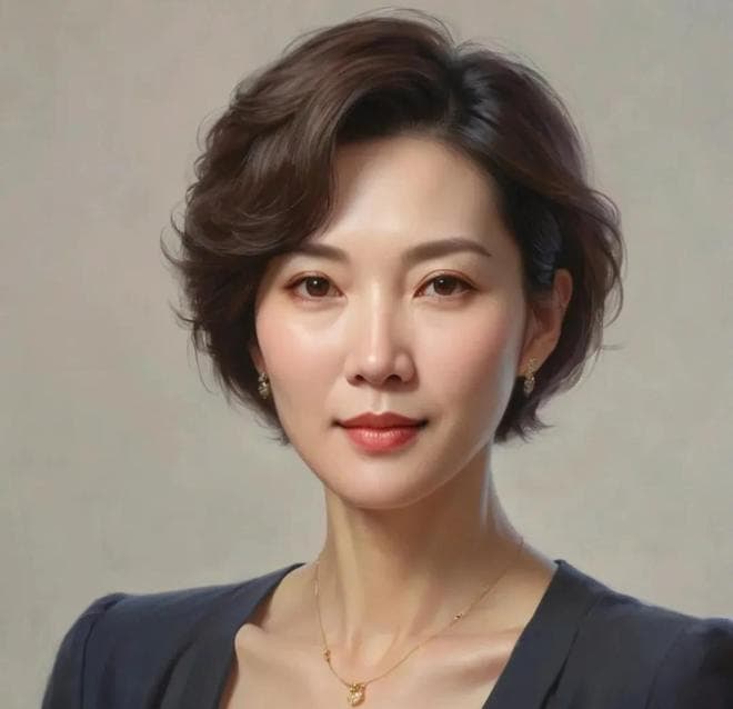 中年女性发型怎么选，侧分波波头很不错，知性时尚显气质