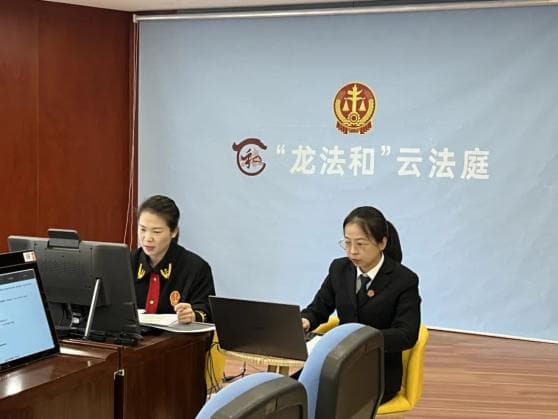 “龙法和”云法庭 | 线上开庭指尖调解 足不出户化解纠纷