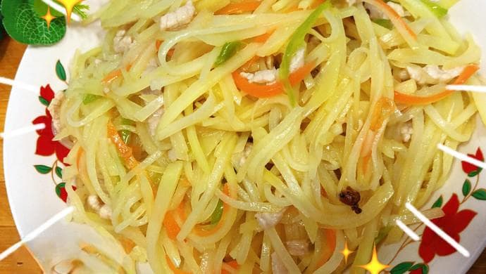 土豆丝炒肉