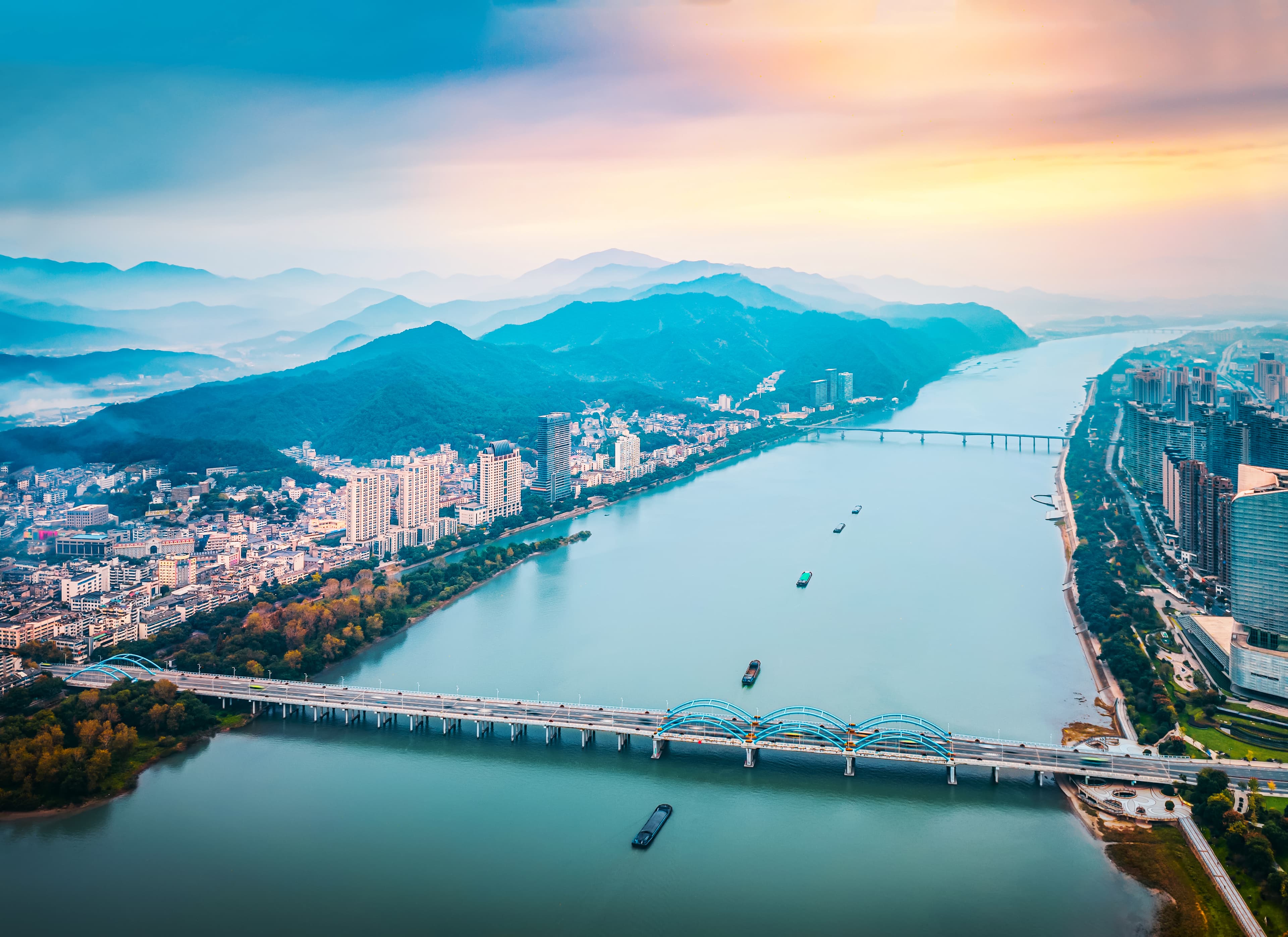 中国东南部一个美丽的城市——杭州