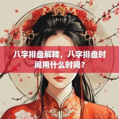 八字排盘详解：从核心概念到实际操作