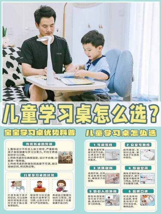 选购学习桌技巧：合理布局助力孩子健康成长