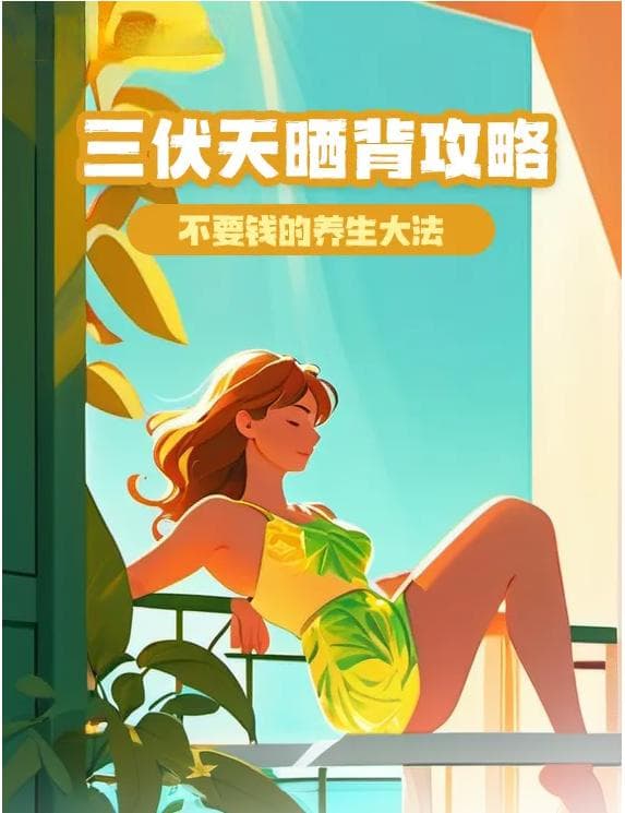 不要钱的养生大法，附院三伏天晒背攻略！