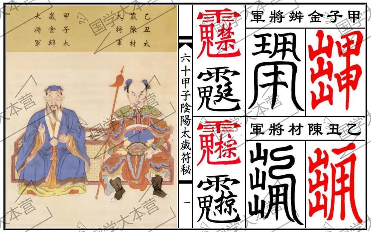 六十甲子阴阳太岁符秘：中国传统文化中的纪年智慧