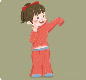 教幼儿脱套头衣服