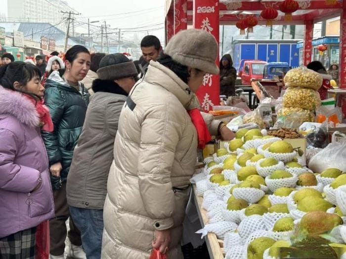 伊宁市春节前夕：传统巴扎年货俏，秦淮灯会添异彩