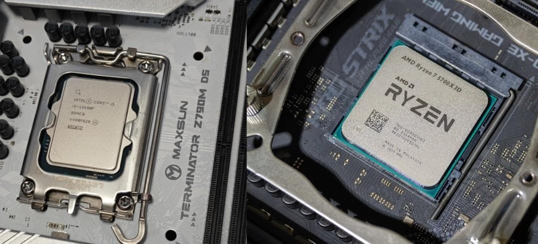 千元价位CPU装机，i5 13490F和5700X3D对比
