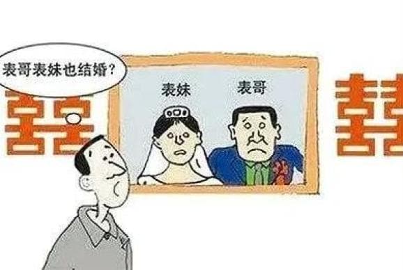 三代以内的旁系血亲结婚，婚姻无效！