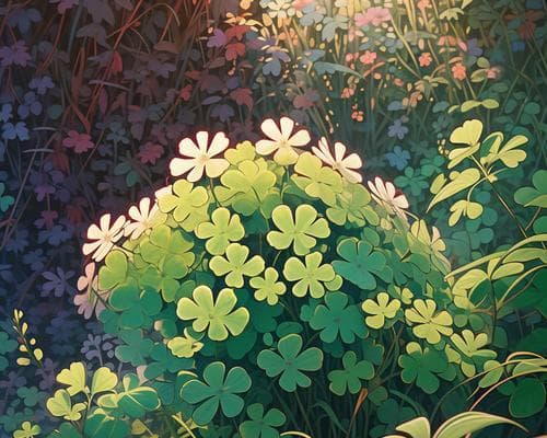 四叶草的花语：幸运、希望与爱的象征