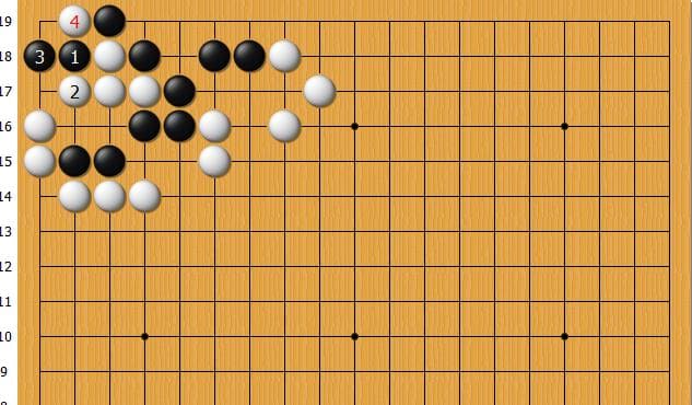 黑棋二线靠是妙手，占据棋形要点，也是形成劫争的要点