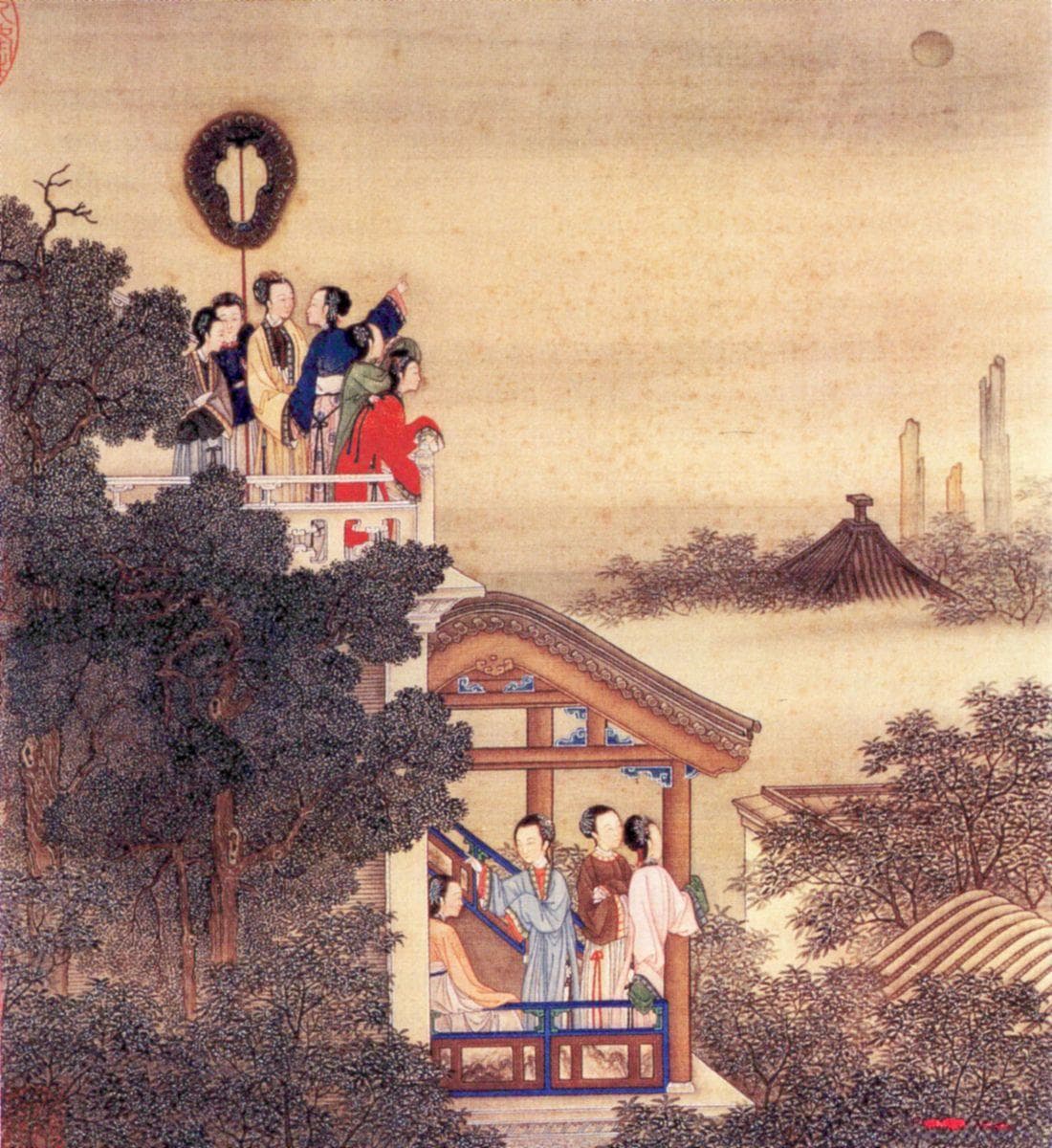 《汉宫春晓图》：明宫春色满画卷，千年风华映汉唐