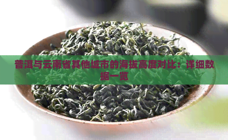 普洱与云南省其他城市的海拔高度对比：详细数据一览