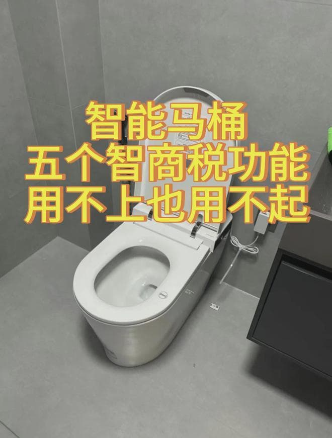 智能马桶，5大“智商税”功能，用了才发现，自己是个大怨种