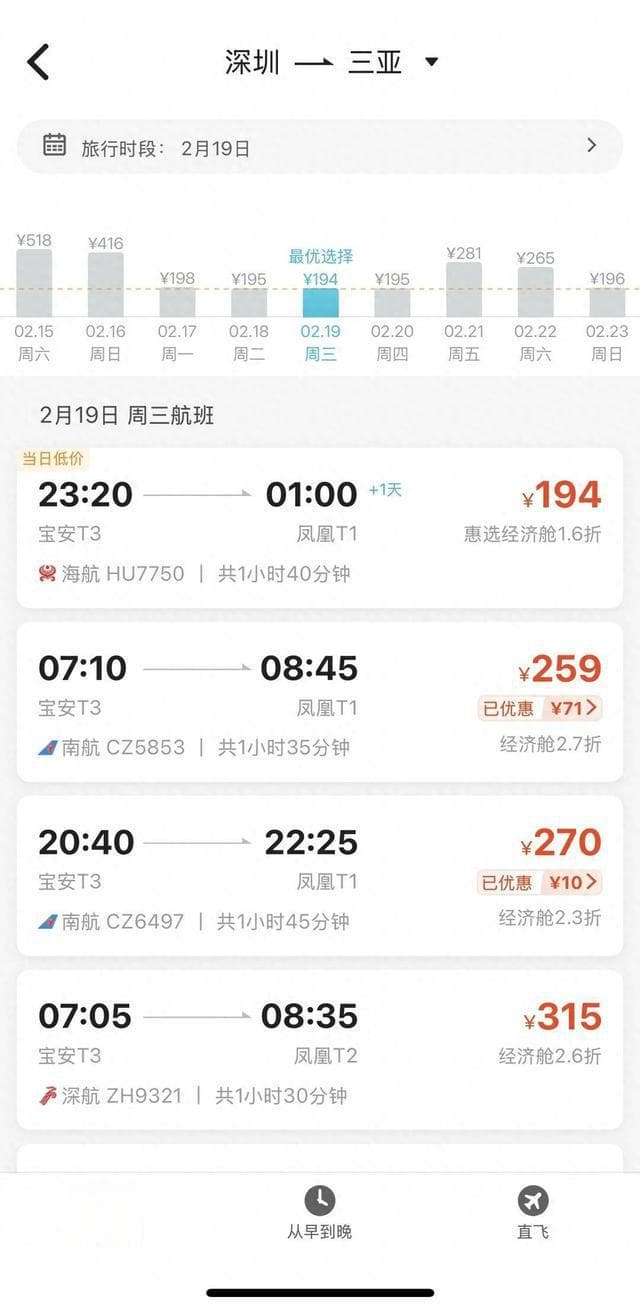 节后机票大幅回落 ！跟团游低至5折 一家五口飞三亚原地立省5000元