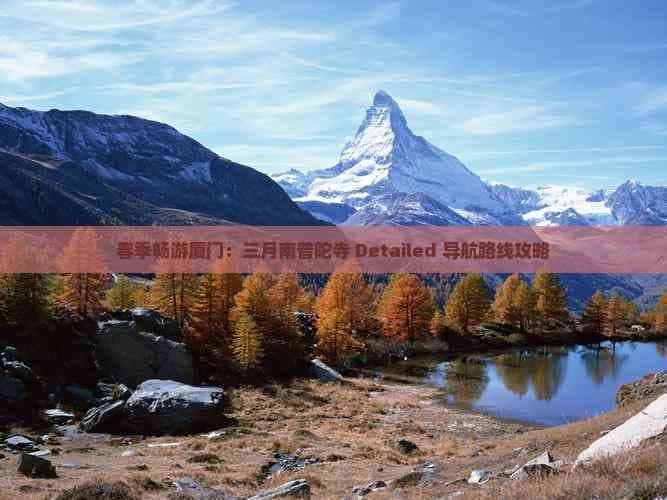 春季畅游厦门：三月南普陀寺 Detailed 导航路线攻略