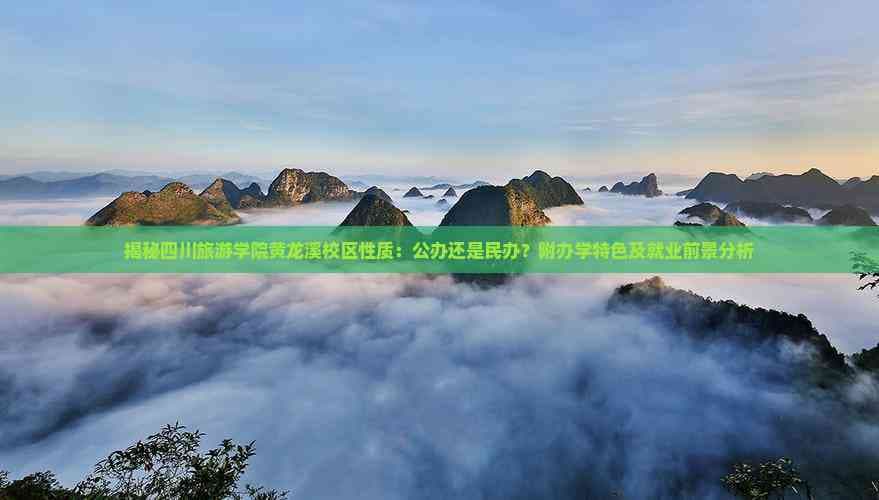 揭秘四川旅游学院黄龙溪校区性质：公办还是民办？附办学特色及就业前景分析