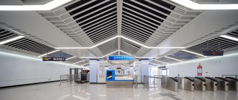 西安地铁6号线最后两座车站惊艳亮相