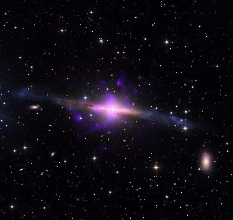 宇宙中的"躺平"黑洞：NGC 5084的奇特结构