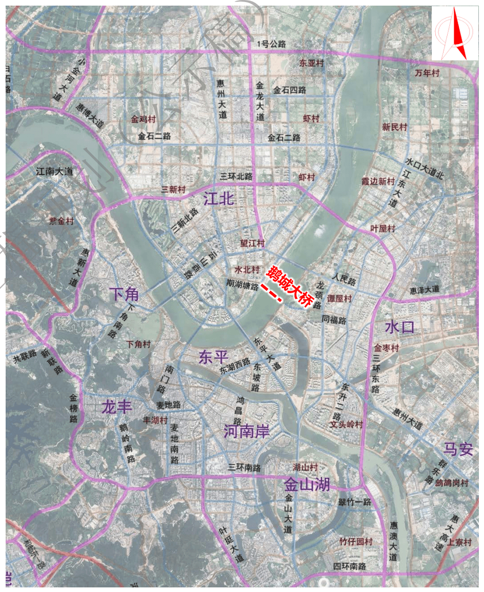 惠州鹅城大桥选址定了！连接这些片区......