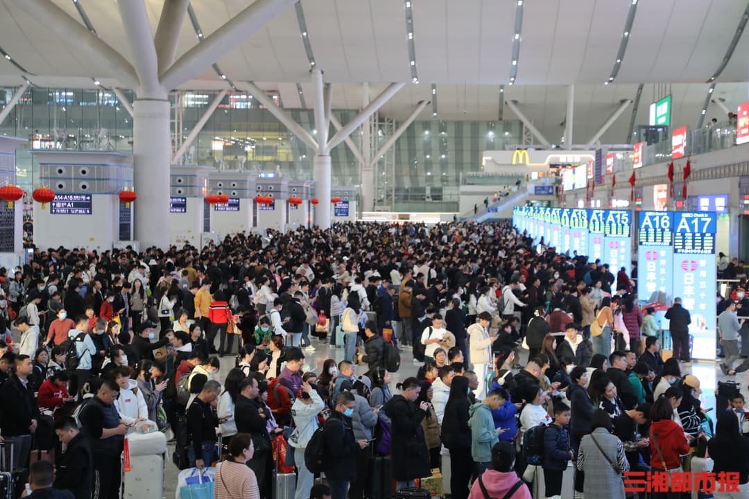 春运多项数据创新高，湖南18个高铁站首破千万人次