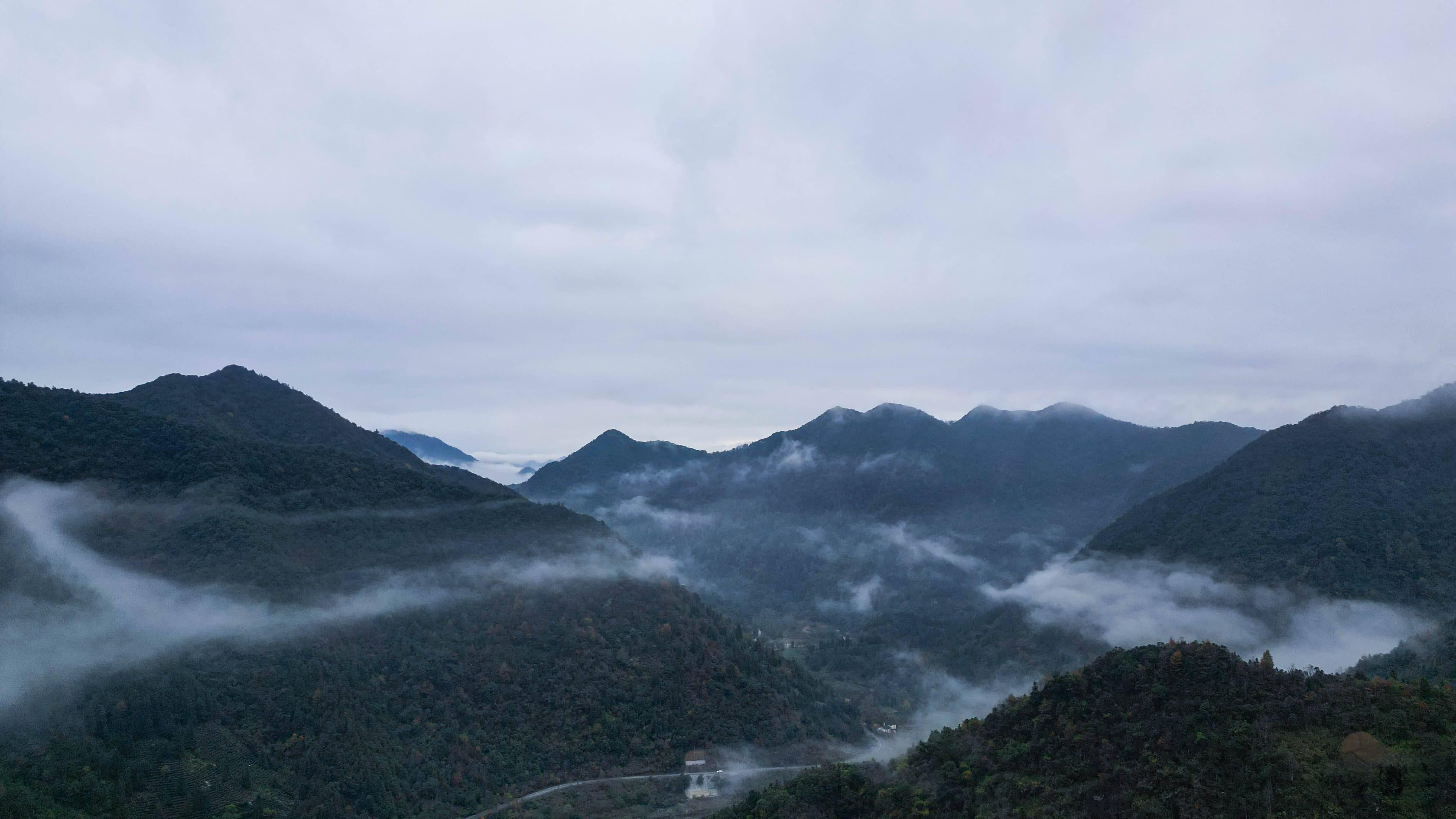 皖南七井山现晒秋盛景，云中净土迎来最佳观赏期
