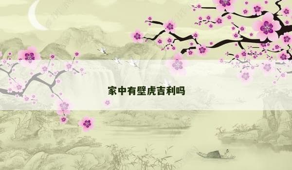 家中有壁虎吉利吗