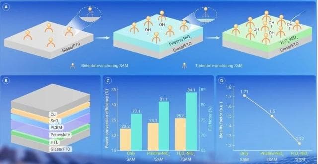 过氧化氢改性纳米氧化镍空穴传输层，倒置钙钛矿光伏模组性能大幅提升