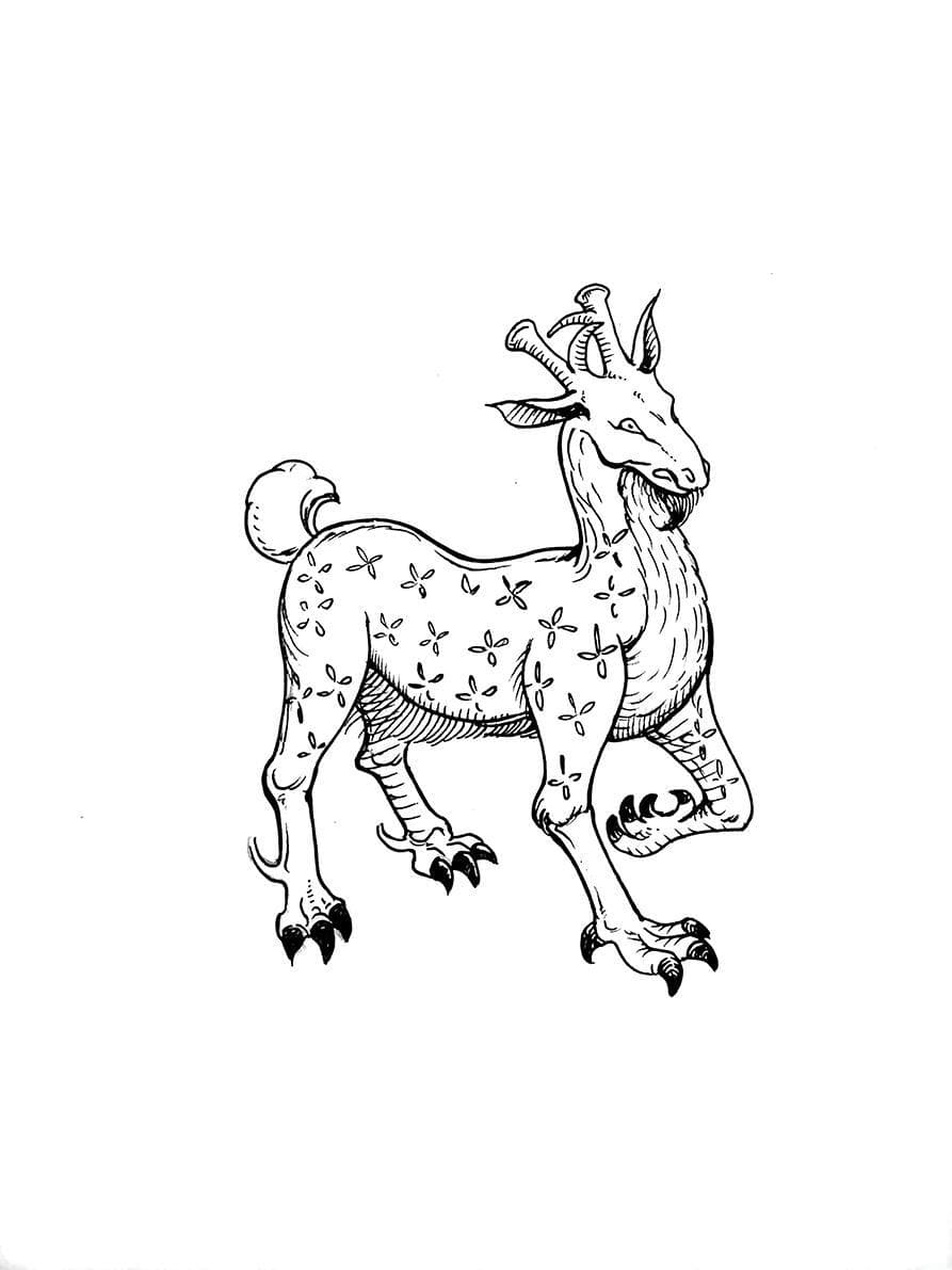 山海经神兽图考——玃如（音绝如）