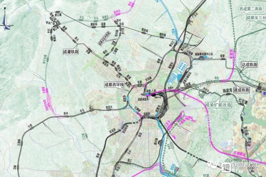 成都铁路枢纽环线升级：8座新站+6站改造，2027年投用