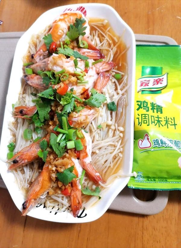 减脂的蒜蓉蒸虾