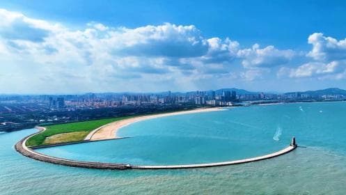 昔日煤堆场，今朝金沙滩！日照海龙湾打造海滨旅游新地标