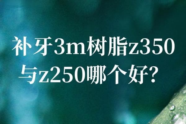 补牙3m树脂z350与z250哪个好?对比优缺点/价格及适用人群可知哦