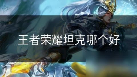 王者荣耀坦克英雄谁最强？张飞还是刘备，你选对了吗