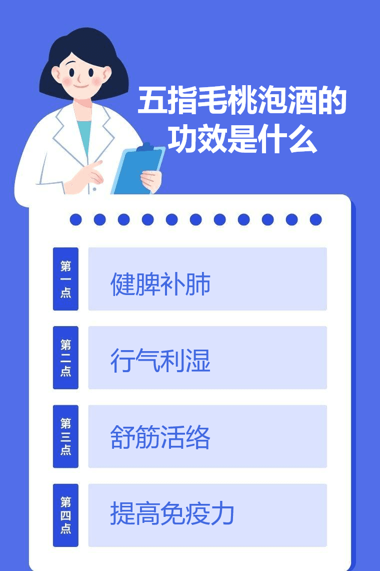 五指毛桃泡酒的功效是什么