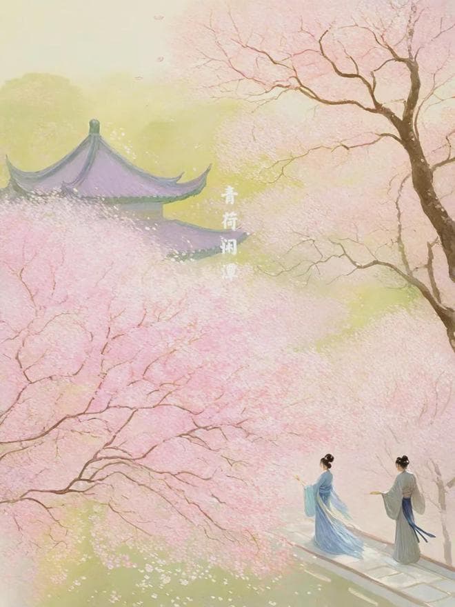 四首唯美落花诗词，清新明快，美如画卷，浪漫了整个春天