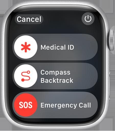 使用Apple Watch上的"SOS紧急联络"功能