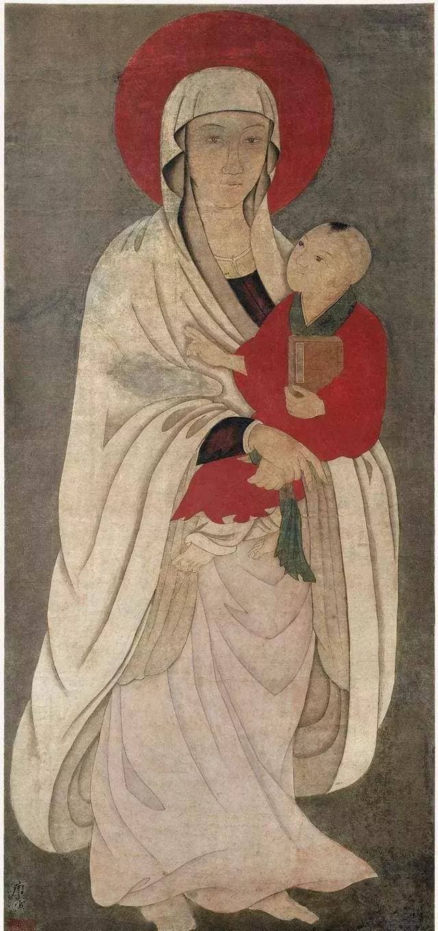 唐伯虎的《送子观音图》与意大利圣母像相似，究竟谁模仿了谁？