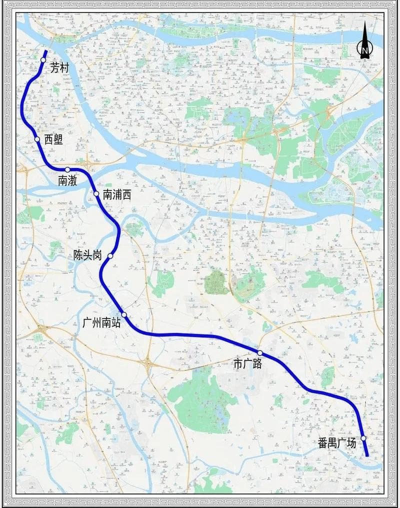 广州地铁22号线后通段全线隧道贯通，预计2025年通车