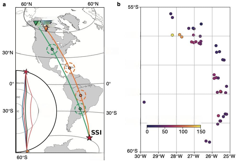 王巍等在Nature发表重要研究：首次发现地球内核振荡的地震学证据