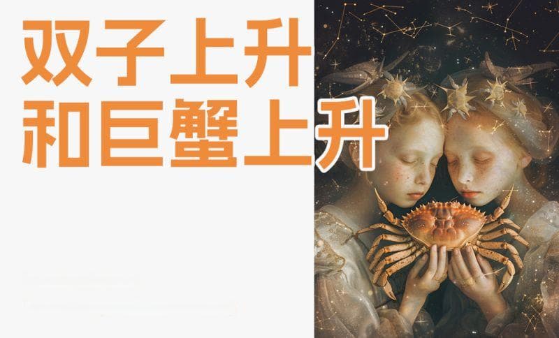 上升双座和上升巨蟹座的不同魅力
