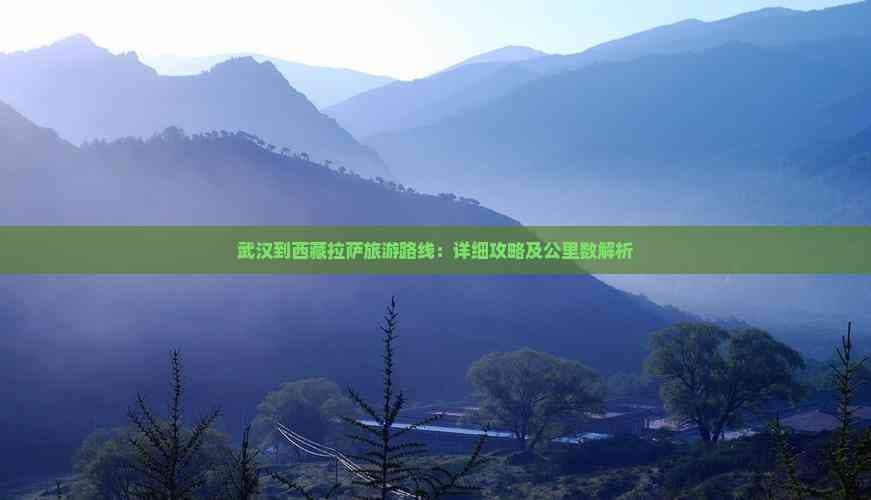 武汉到西藏拉萨旅游路线：详细攻略及公里数解析