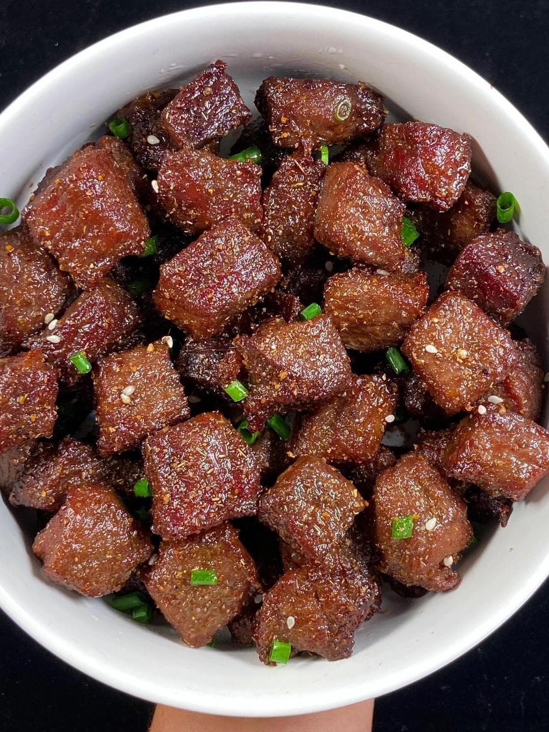 色香味俱全的孜然牛肉粒