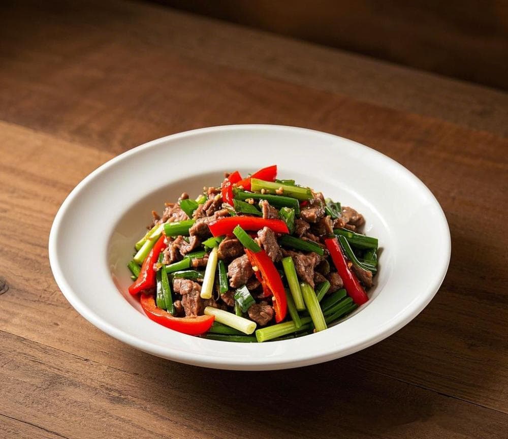 红椒牛肉丝：色香味俱全，营养均衡的家常美味