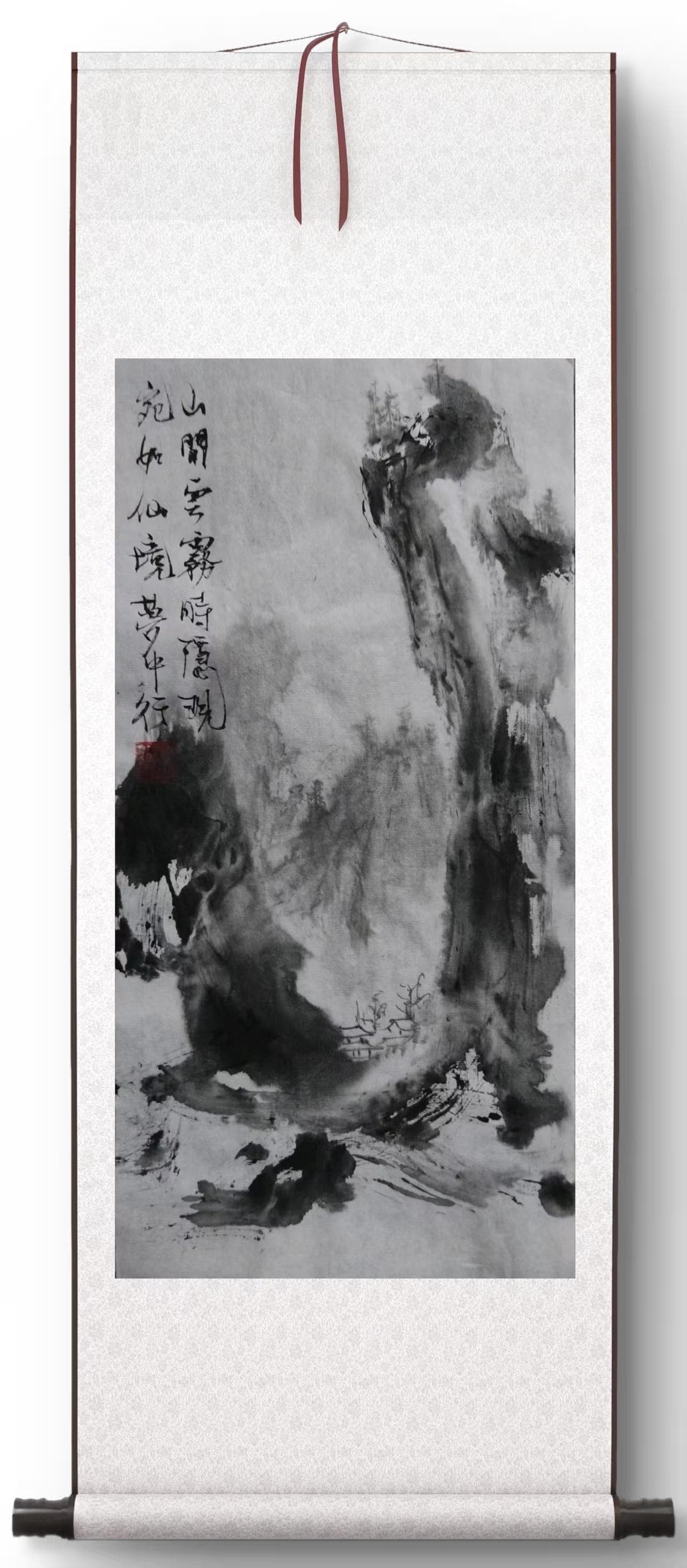 怀羽纯水墨山水画：墨色哲学、艺术创新与文化传承的深度探索