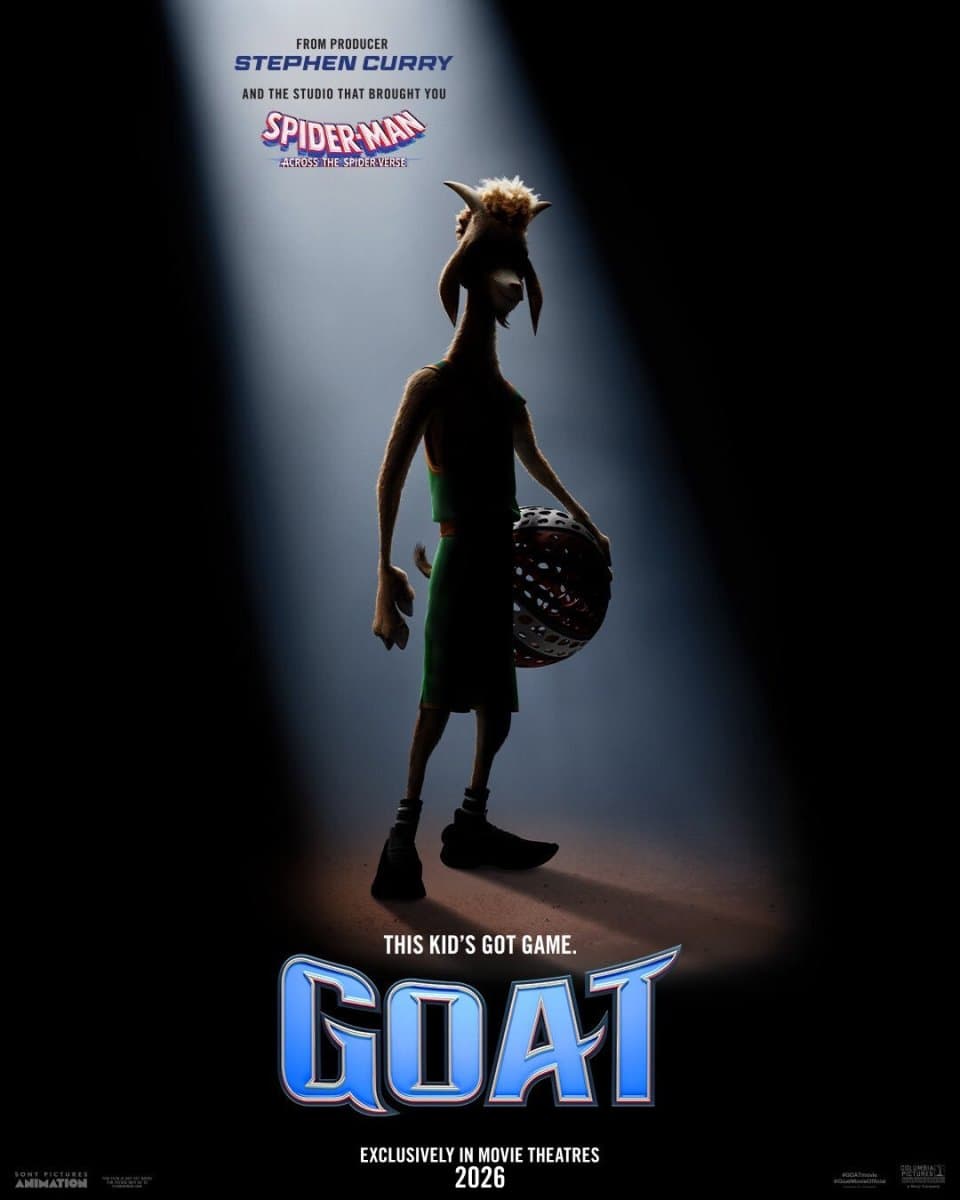 库里晒海报宣传个人电影《GOAT》！从球场跨界银幕 定于明年2月上映