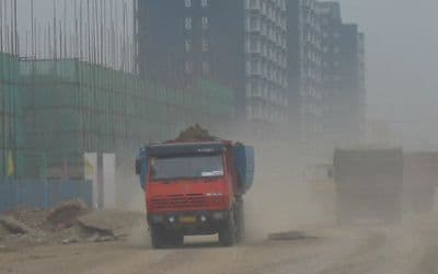 拆迁工地扬尘噪音监测智能喷淋除尘方案
