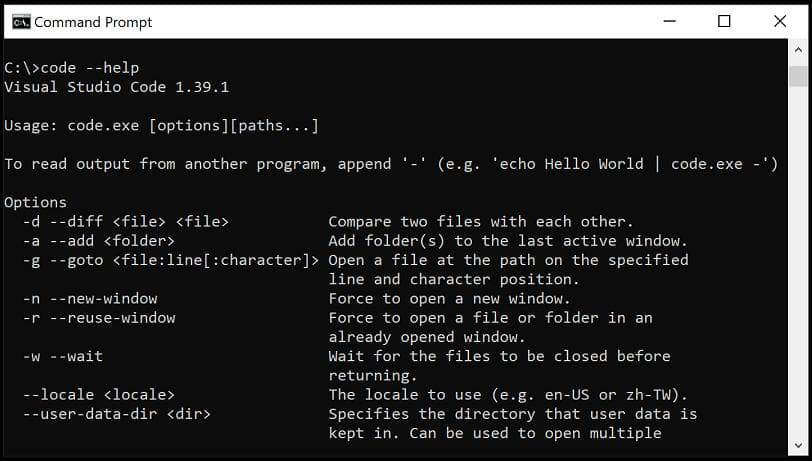 VS Code命令行界面（CLI）使用指南